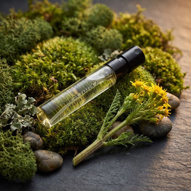 Stora Skuggan Silphium sample photographed for The Oakmoss & Ivy review